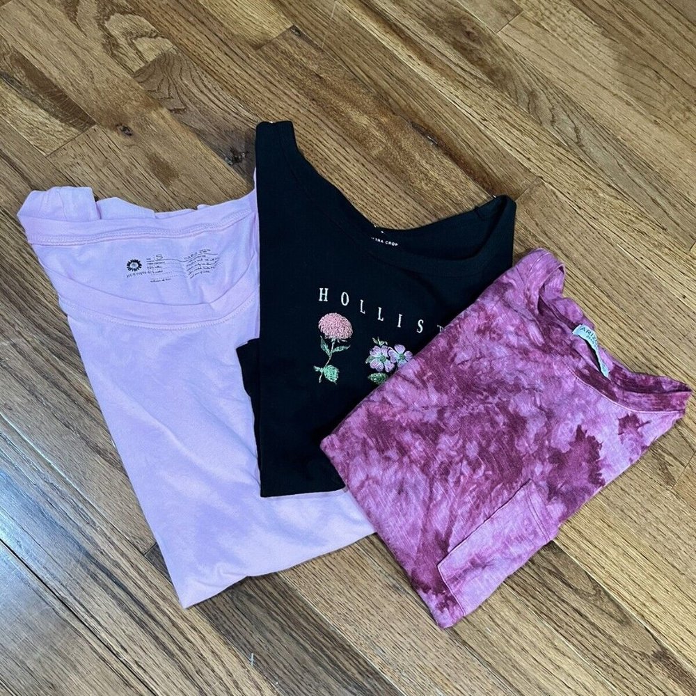 Ladies Lot Of 3 T-Shirt (Arizona,Hollster and Huetopia) Check Out Pictures